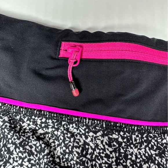 Lululemon Run Speed Shorts Flashback Static Pink Raspberry Glo Sz 6 Running Gym - Picture 9 of 12